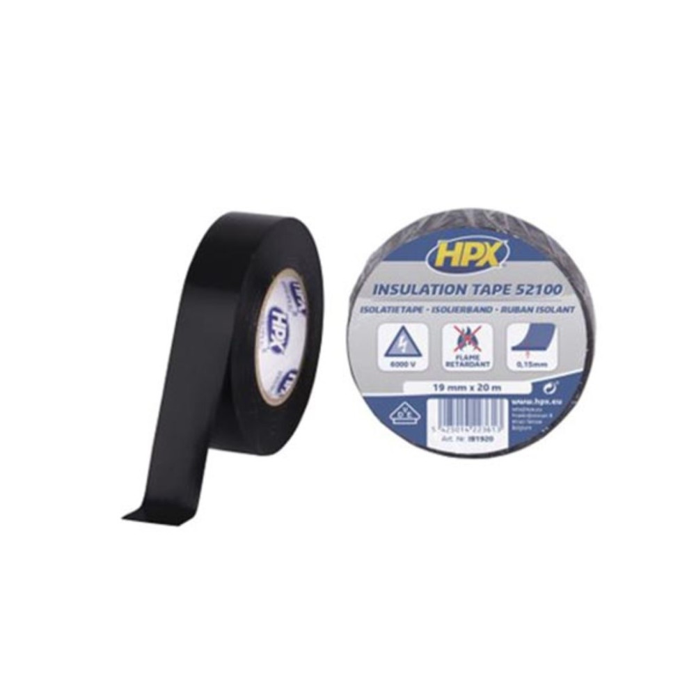 Ruban isolant PVC VDE - noir 19mm x 20m