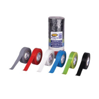 Ruban isolant PVC VDE - assortiment 19mm x 20m - lot de 10