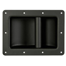 POIGNÉE ROBUSTE POUR ENCEINTES, NOIR MÉTALLIQUE, 220 x 160mm