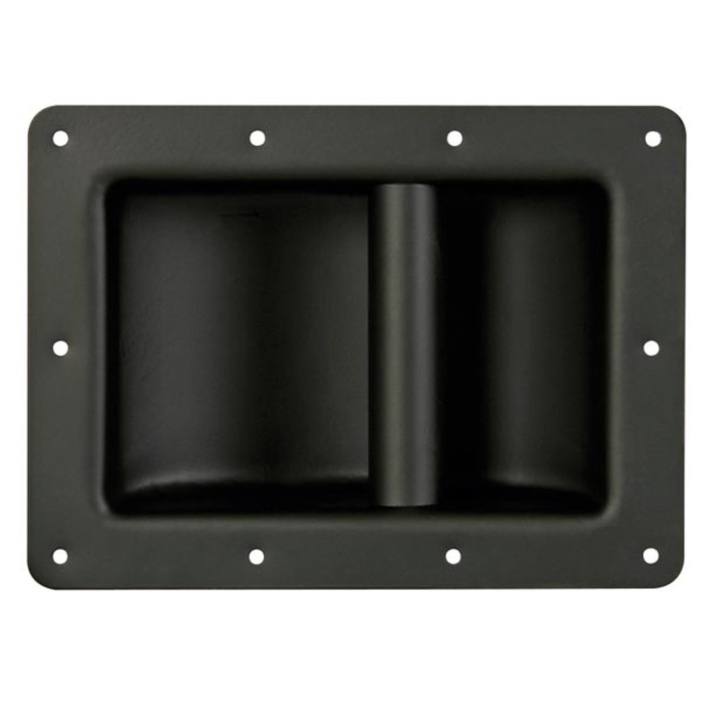 POIGNÉE ROBUSTE POUR ENCEINTES, NOIR MÉTALLIQUE, 220 x 160mm