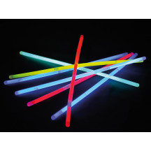 JEU DE TUBES FLUORESCENTS Ø 0.5 x 20 cm - DIFFÉRENTES COULEURS (50 pcs/boîte)