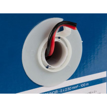 CÂBLE HAUT-PARLEUR - ROUGE/NOIR - 2 x 2.50 mm² - 100 m