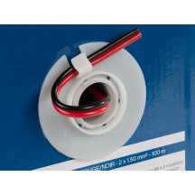CÂBLE HAUT-PARLEUR CCA - ROUGE/NOIR - 2 x 1.50 mm² - ROULEAU 100 m