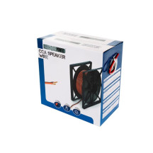 CÂBLE HAUT-PARLEUR CCA - ROUGE/NOIR - 2 x 2.50 mm² - ROULEAU 100 m