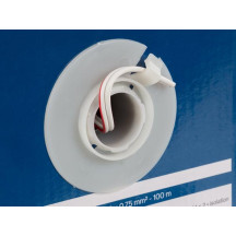 CÂBLE HAUT-PARLEUR - BLANC - 2 x 0.75 mm² - 100 m