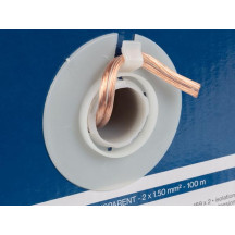 CÂBLE HAUT-PARLEUR - TRANSPARENT - 2 x 1.50 mm² - 100 m