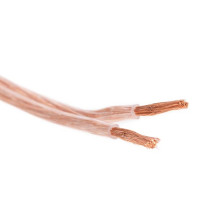 CÂBLE HAUT-PARLEUR - TRANSPARENT - 2 x 2.50 mm² - 100 m