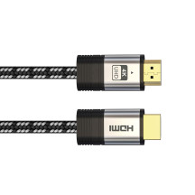 Câble HDMI 2.0 tressé en coton de qualité supérieure avec connecteur plaqué or - 4K Video - 2 mètres