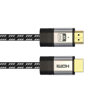 Câble HDMI 2.0 tressé en coton avec connecteur plaqué or - 4K Video - 10 mètres