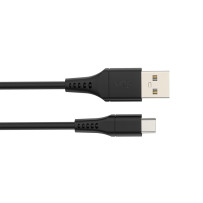 Câble USB - USB 2.0 A à C 60W, nickelé, câble TPE - 1 mètre