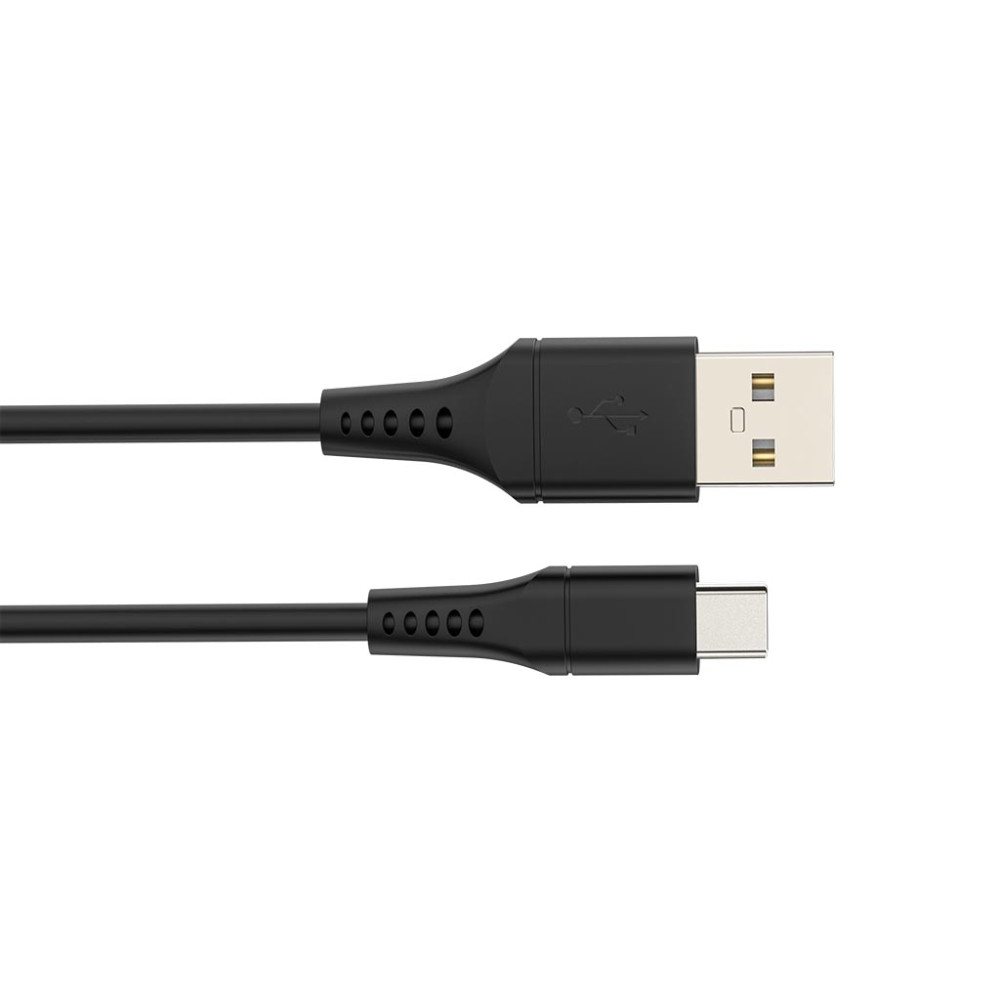 Câble USB - USB 2.0 A à C 60W, nickelé, câble TPE - 1 mètre