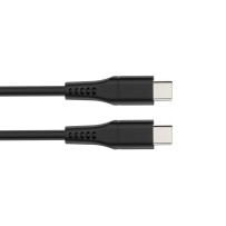 Câble USB - USB 2.0 C à C 60W, 480Mbps, nickelé, câble TPE - 1 mètre