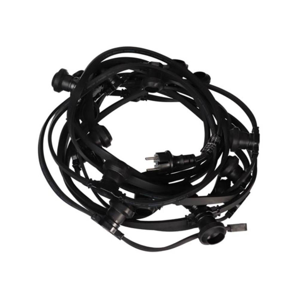 Guirlande lumineuse LED festive - 50 douilles E27 - sans ampoules - 25 m