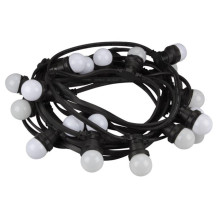 Guirlande de fête à LED avec 20 lampes LED blanc chaud