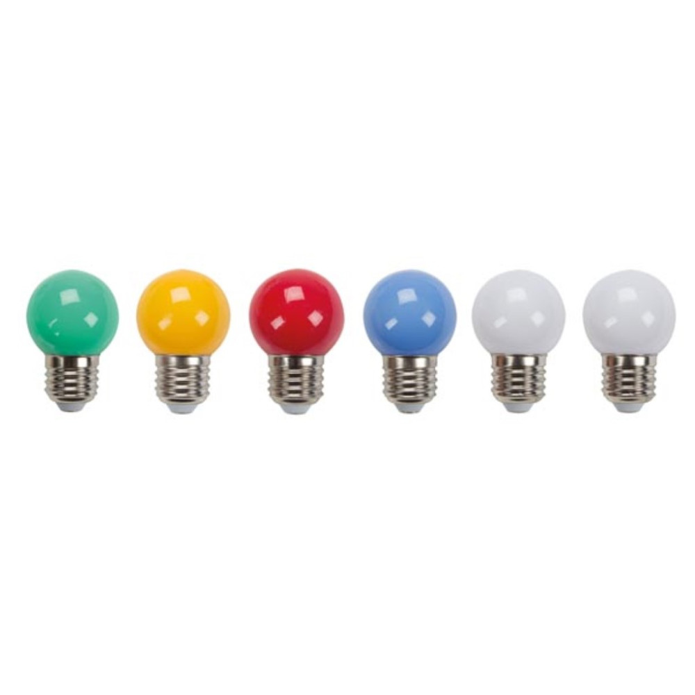 AMPOULES LED MULTICOLORES - 10 pcs