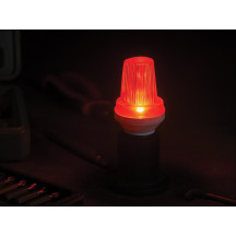 MINI LAMPE LED STROBOSCOPIQUE - E27 - 3 W - ROUGE