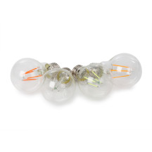 JEU D'AMPOULES À FILAMENT LED - A60 - VERRE CLAIR - 4 pcs - ROUGE - VERT - BLEU - ORANGE
