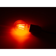 JEU D'AMPOULES À FILAMENT LED - A60 - VERRE CLAIR - 4 pcs - ROUGE - VERT - BLEU - ORANGE