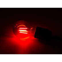 JEU D'AMPOULES À FILAMENT LED - A60 - VERRE COLORÉ - 4 pcs - ROUGE - VERT - BLEU - ORANGE