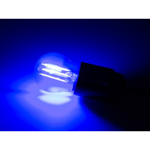 JEU D'AMPOULES À FILAMENT LED - G45 - VERRE CLAIR - 4 pcs - ROUGE - VERT - BLEU - ORANGE