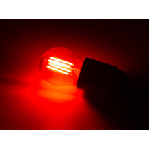JEU D'AMPOULES À FILAMENT LED - G45 - VERRE CLAIR - 4 pcs - ROUGE - VERT - BLEU - ORANGE