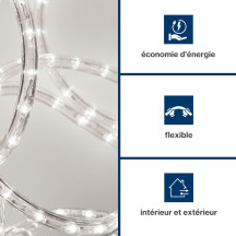 Flexible lumineux à LED - 9 m - blanc froid