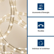 Flexible lumineux à LED - 9 m - blanc chaud