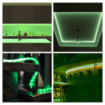 Flexible lumineux à LED - 9 m - vert