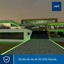 Flexible lumineux à LED - 9 m - vert
