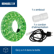 Flexible lumineux à LED - 9 m - vert