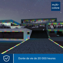 Flexible lumineux à LED - 2 canaux - multicolore + contrôleur (20 m)