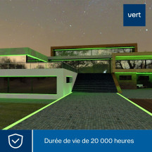 Flexible lumineux à LED - 45 m - vert