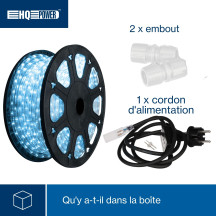 Flexible lumineux à LED - 45 m - bleu