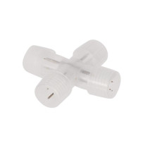 Connecteur en forme de "x" pour flexibles lumineux et flexibles lumineux à LED - 1 pc