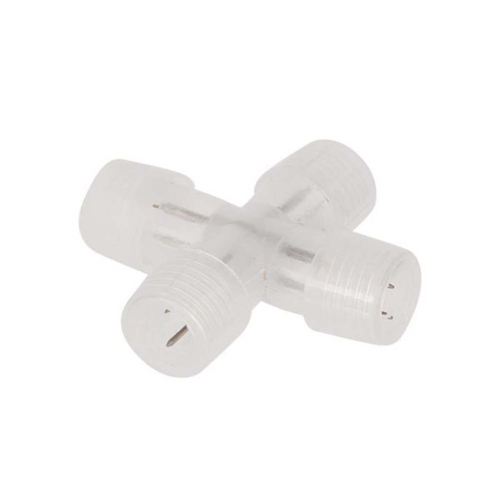 Connecteur en forme de "x" pour flexibles lumineux et flexibles lumineux à LED - 1 pc