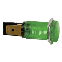 VOYANT ROND 14mm 220V VERT