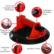 VENTOUSE PROFESSIONNELLE - max. 120 kg