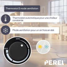 Chauffage industriel à ventilateur - 3300 W - IPX4