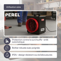 Chauffage industriel à ventilateur - 3300 W - IPX4