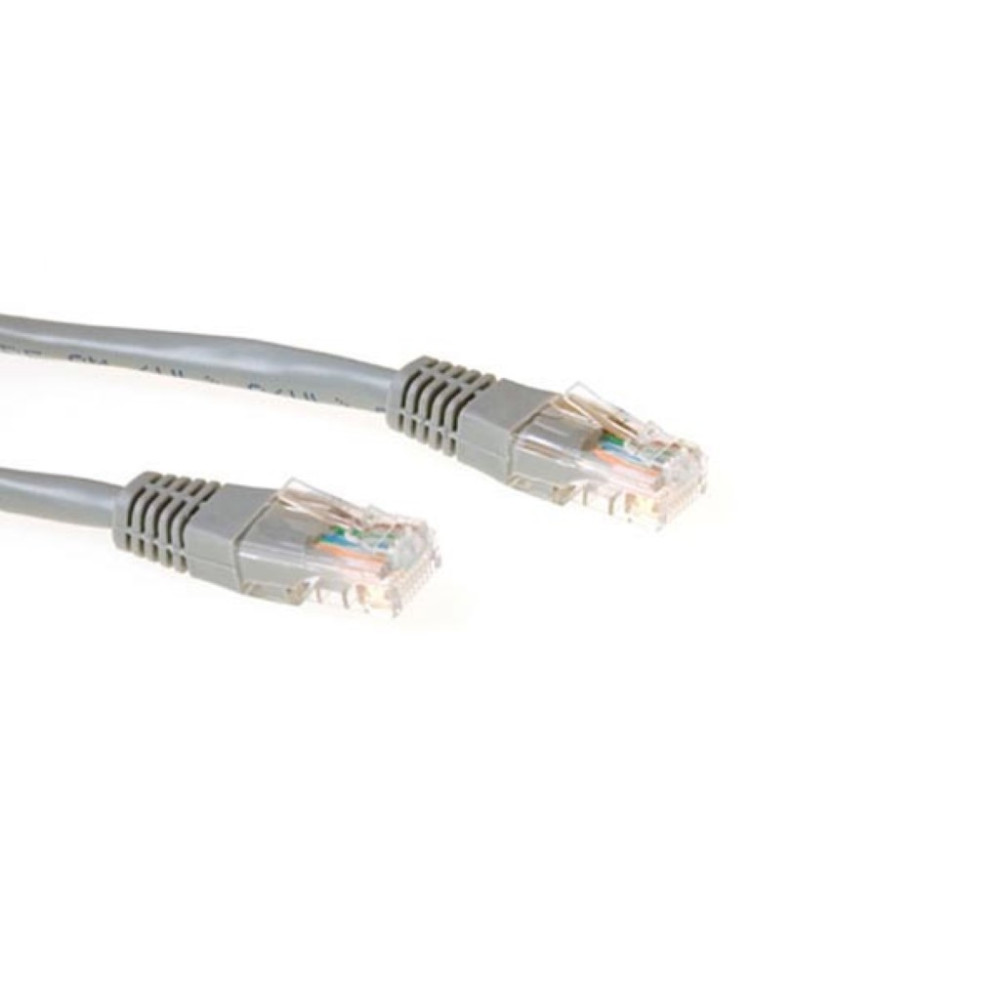 Câble réseau CAT5e U/UTP, CCA, 1.5m, gris