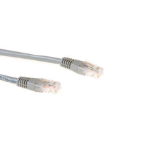 Câble réseau CAT6 U/UTP, CCA, 1m, gris