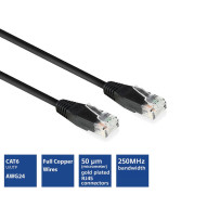 Câble réseau CAT6 U/UTP, CCA, 5m, noir