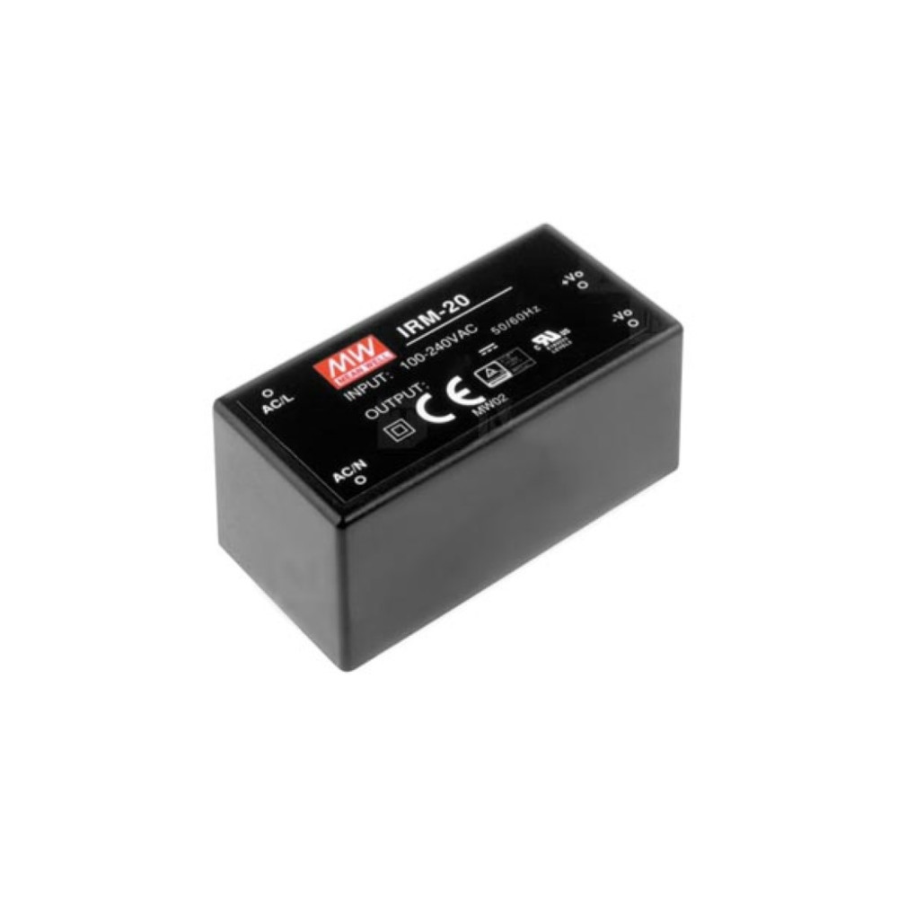 MEAN WELL - ALIMENTATION - 1 SORTIE - 20 W - ENCAPSULÉ - 12 V