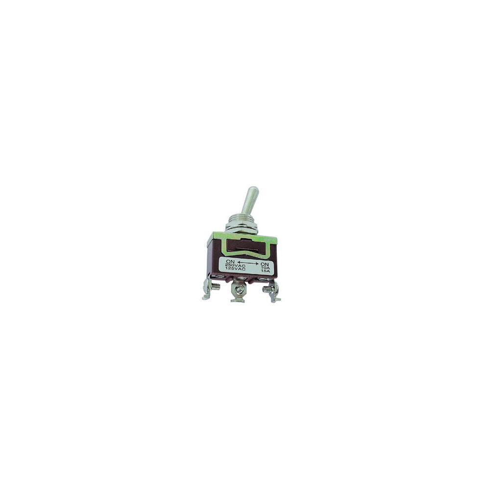 INVERSEUR UNIPOLAIRE A LEVIER ON-OFF-ON 10A/250V