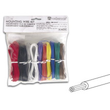 Assortiment fils de câblage - 10 couleurs - 60 m - âme multibrins
