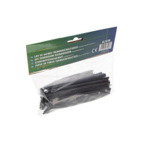 Lot de gaines thermoretractables - 40 pcs - noir