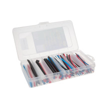 Lot de gaines thermorétrectables - multicolore - 10 cm - 170 pcs - dans coffret de rangement