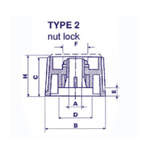 BOUTON  (GRIS 28mm/4mm)