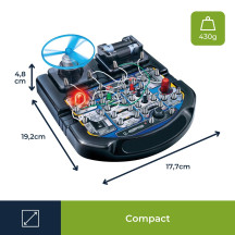 Kit de projets électroniques - 19 expériences - LED, ventilateur et son