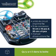 Kit de projets électroniques - 19 expériences - LED, ventilateur et son